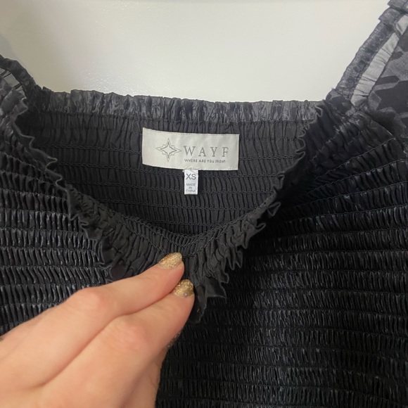 Women’s top size xs puff sleeve classy black - Picture 3 of 5